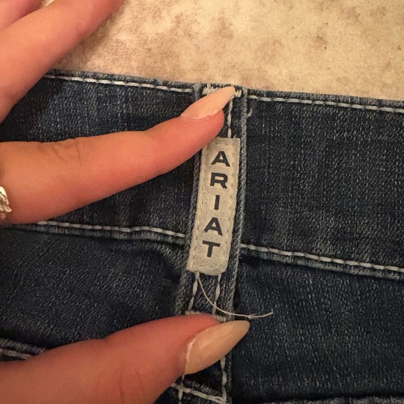 Women's Blue Ariat bootcut jeans - Picture 3 of 5